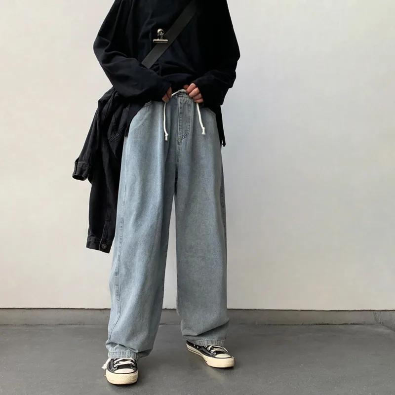 Новинка весна осень 2020 свободные широкие джинсы в японском стиле ретро модные
