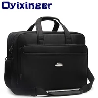 large capacity 17 inch laptop briefcases men black waterproof notebook bags male travel shoulder bag for macbook hp dell lenovo