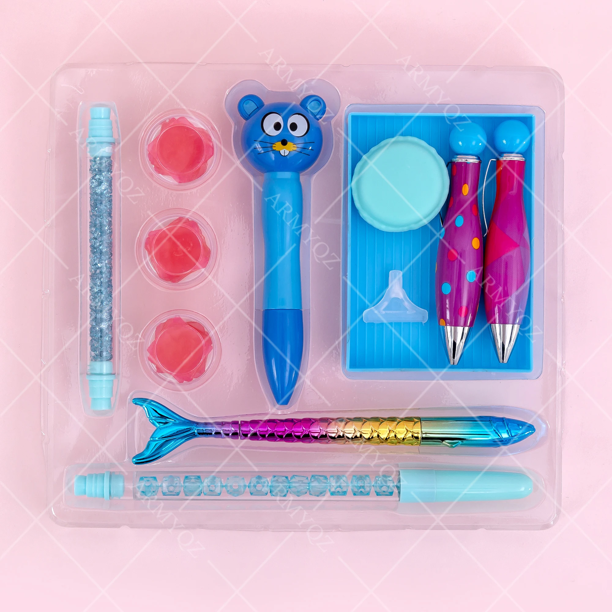 

NEW 12PC Diamond Painting Pen Glue Tray Accessories Diamond Embroidery Lighting Point Drill Pen Tool For Square Round Painting