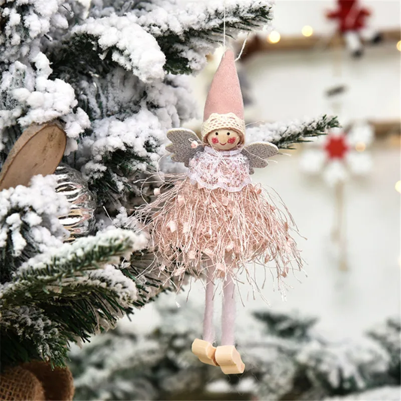 Рождественская Кукла Ангел девушка украшения для кукол рождественские дома Natal