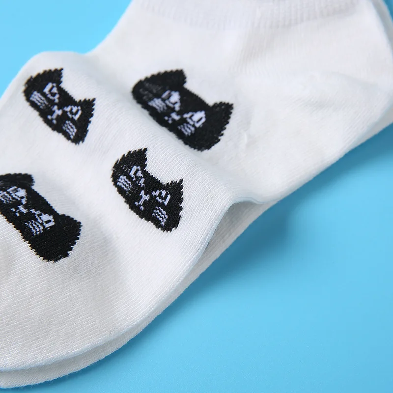 

1 Pair Cartoon Creativity Cute Cat Animal Harajuku Style Cotton Funny Socks Women Set Casual Novelty Happy Short White Socks