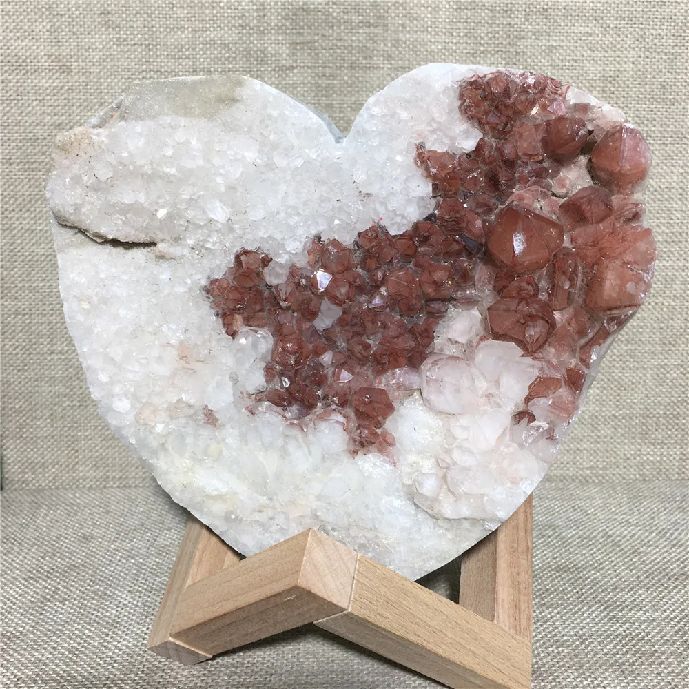 

Natural Red Quartz Crystal Collection Gift Home Furnishing Articles Reiki Healing Mineral Spcimen Heart