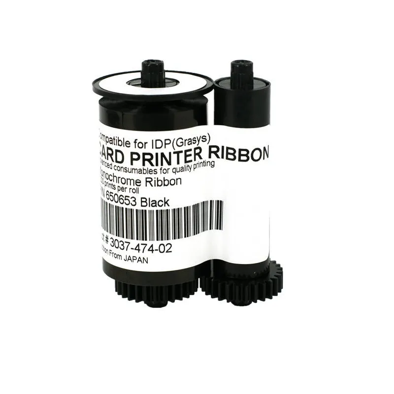 Совместимый с IDP SMART 30S 50S 50D 50L принтер ID Card 650653 SIADC S K черная монохромная лента 1200