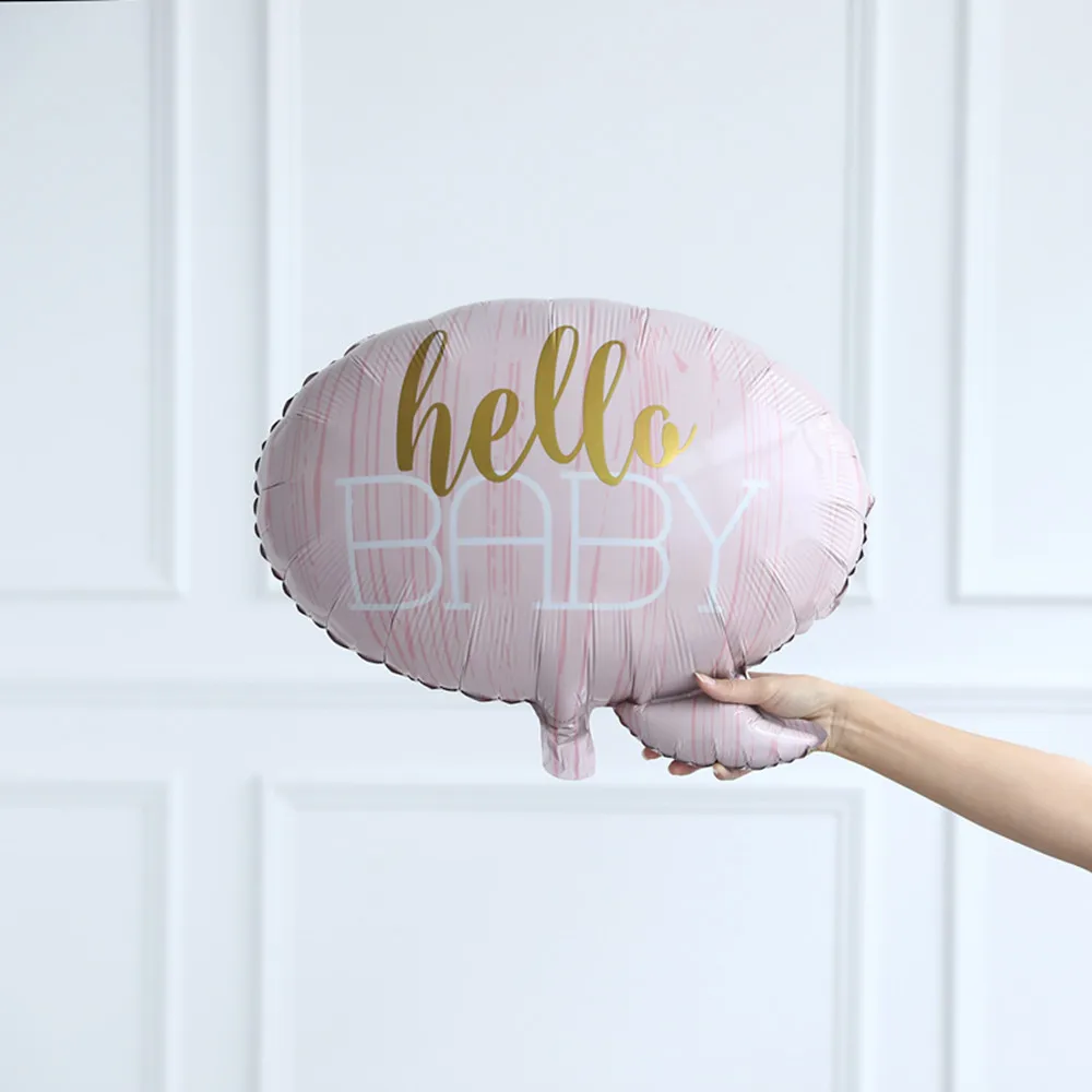 1 шт. Baby Shower Фольга воздушные шары для маленьких мальчиков и девочек розового