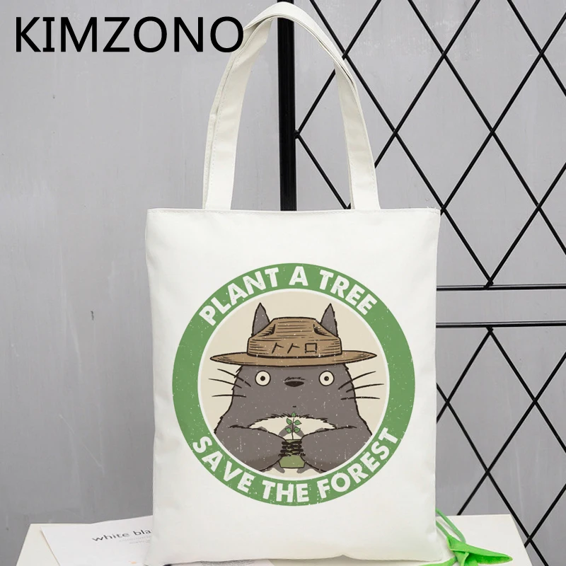 Сумка для покупок Totoro многоразовая Холщовая из джута мешок