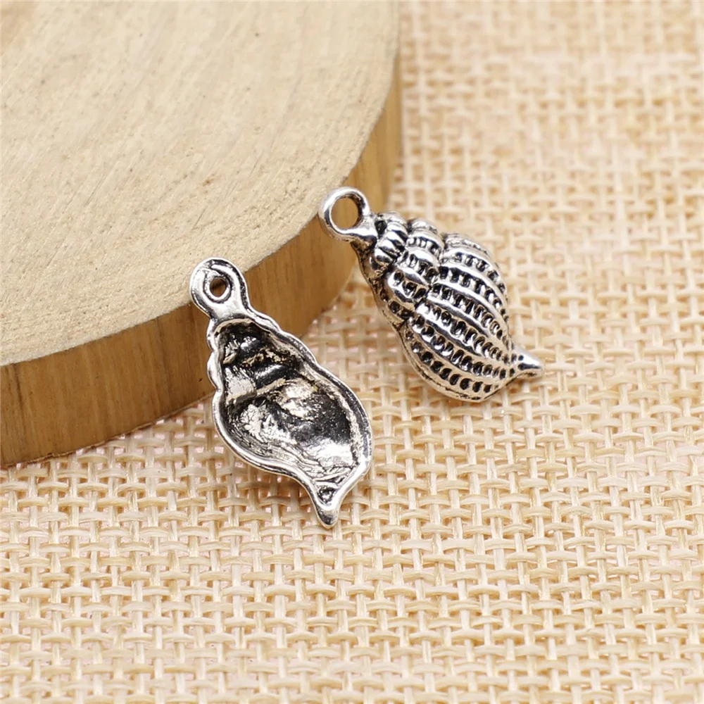 

20Pcs 20x10x4mm Conch Charms Antique Jewelry Making DIY Handmade Craft