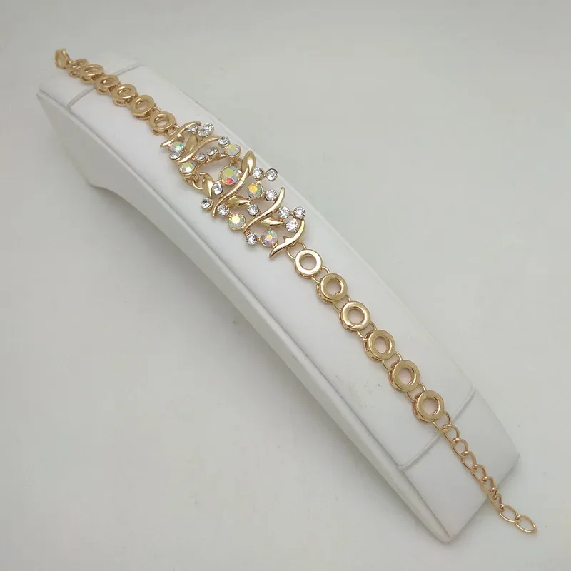 Модные высококачественные ювелирные наборы из Дубая золотого цвета нигерийские