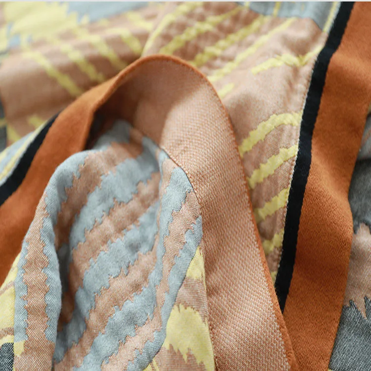 Одеяло для отдыха в скандинавском стиле газовое покрывало дивана летнее сна