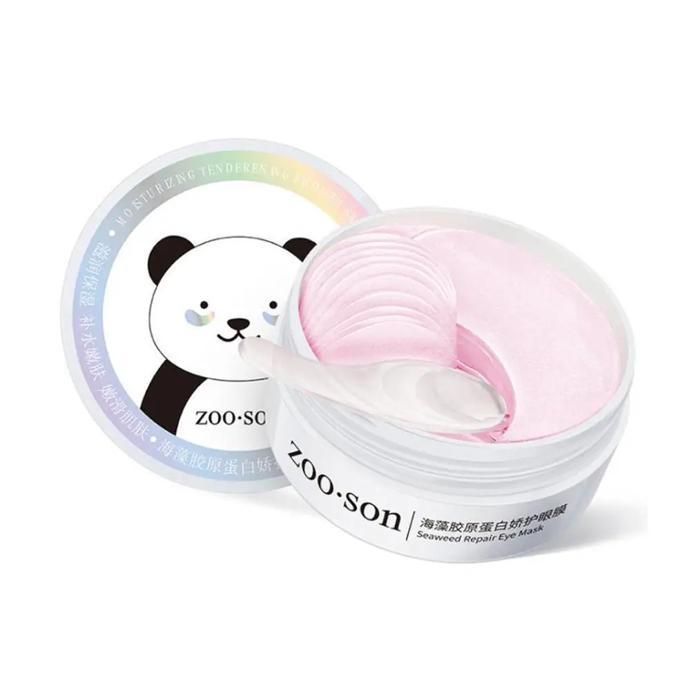 

60 Pieces Collagen Eye Mask Moisturizing Remove Dark Circles Acne Beauty Patches Seaweed Collagen Eye Gel Patches Mask