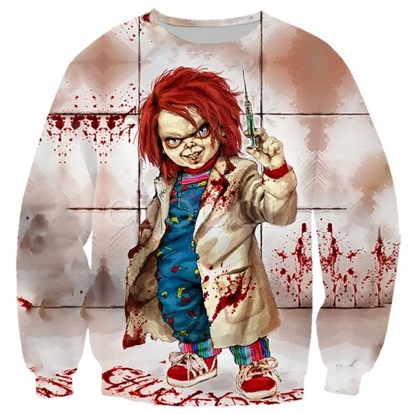 

Halloween Terror Blood Child of Chucky Play 3D Print Causal Clothing New Fashion Men/Women Sweatshirt Plus Size S-7XL harajuku