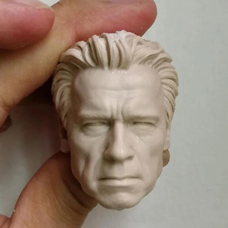 Без рисунка масштаб 1/6 Терминатор Арнольд шварценен голова Неокрашенная