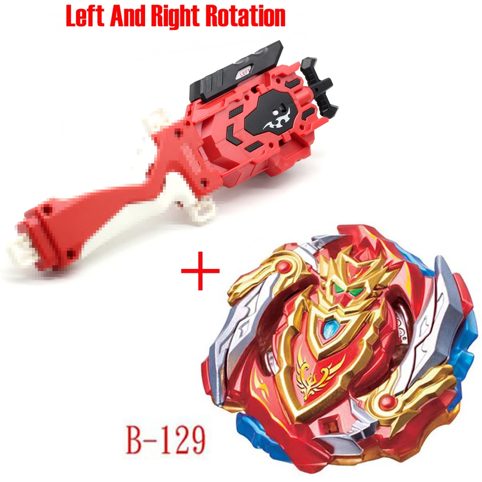 Новейшая модель; Beyblade Burst ToysB-145 B-144 B-143 B-140 с пусковым устройством и коробчатый отвал Металл Fusion Бог Прядильный механизм бей лезвия игрушка - Цвет: B-129