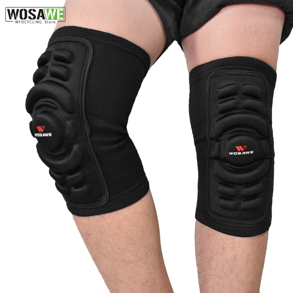 

Wosawe 1PCS Compression Knee Support Sleeve Protector Elastic Knee Pads Brace Pads Sleeve For Basketball Fitness Running Cycling