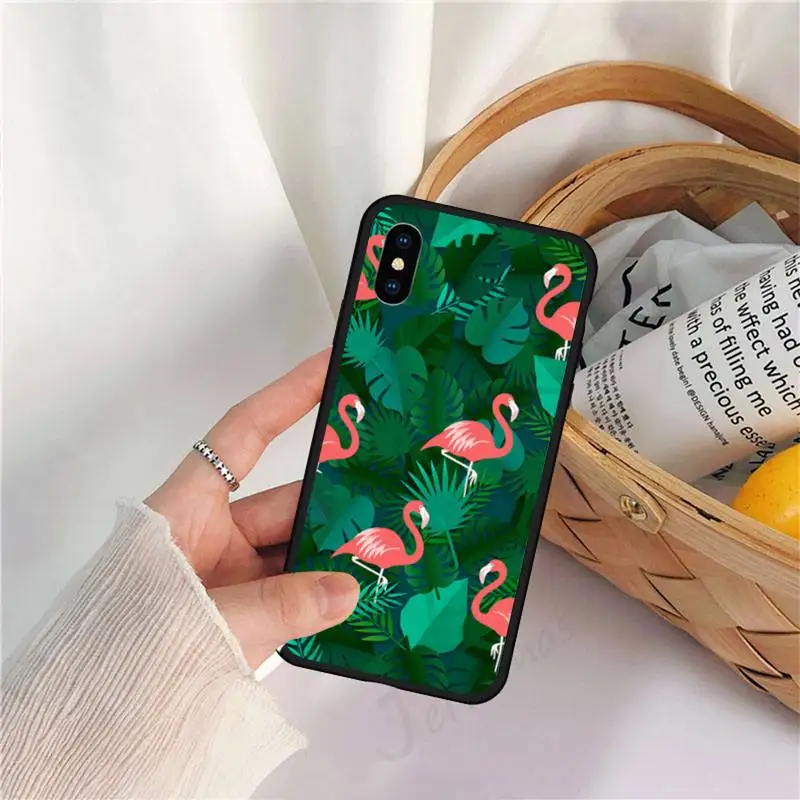 

Flamingo cute cartoon animal Phone Case for iPhone 11 12 pro XS MAX 8 7 6 6S Plus X 5S SE 2020 XR
