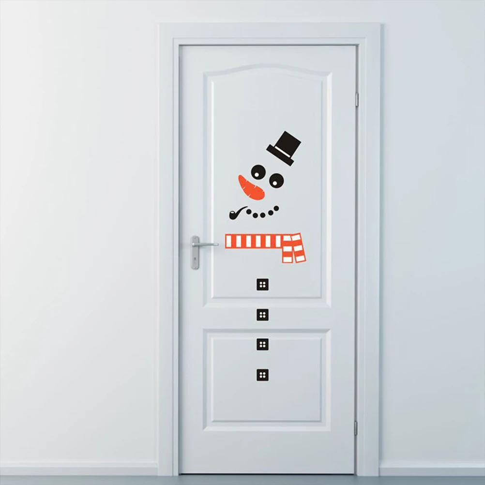 Рождественский снеговик из ПВХ стикер на холодильник сделай сам стену съемные
