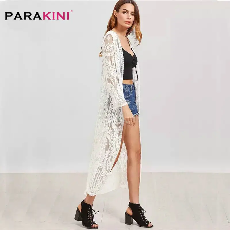 PARAKINI, хлопковая туника с круглым вырезом, саронг, купальный костюм, накидка, бикини,, для женщин, кружевная накидка, пляжная одежда, открытая, мини, Пляжное Платье