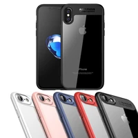slim case for iphone 7 6 6s plus transparent pc tpu silicone for iphone cover coque for iphone8 case for iphone x cover case