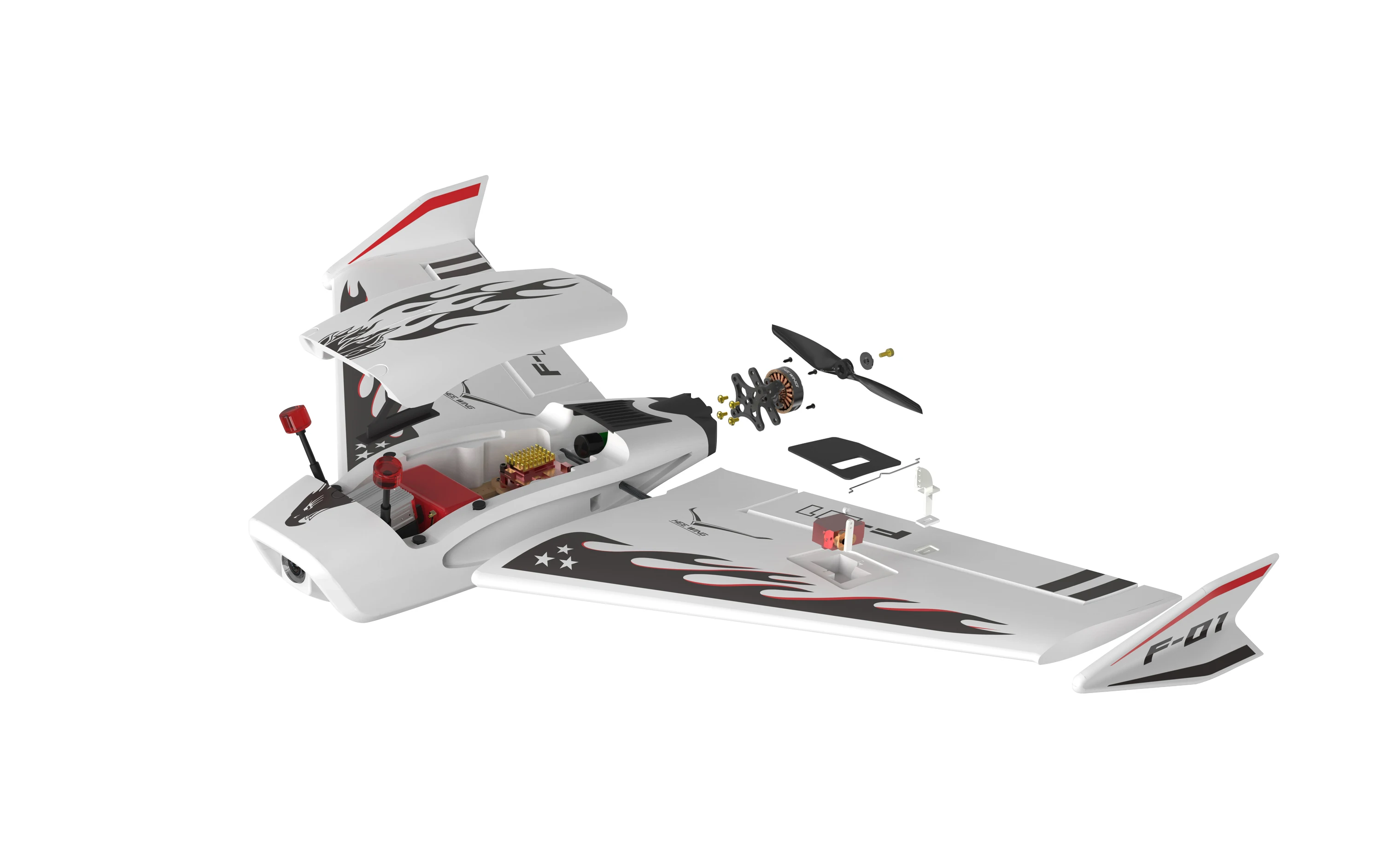 HEE Wing F-01 Юношеское издание с размахом крыльев 690 мм EPP FPV Управляемый дистанционно Электрический самолет RC Самолет Беспилотник Рама на.