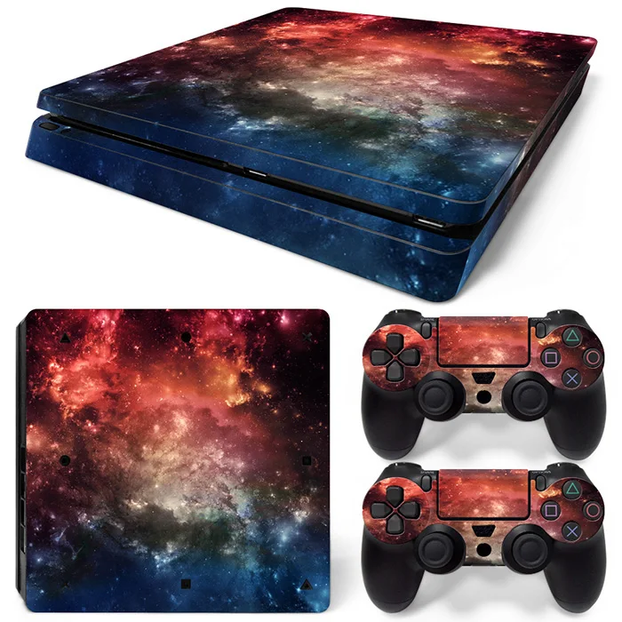 Наклейки Sky design для консоли PS4 slim виниловые наклейки контроллеров ps4 | Электроника