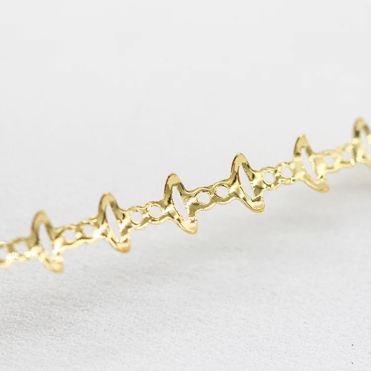 5 м проволочная обертка Chain14K позолоченный латунный металлический браслет цепочка фурнитура DIY крошечный камень смола основа обернутый провод цепи аксессуары