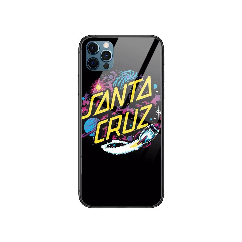 

Santa Cruz Skateboarding Art Anime Style Phone Case cover For iphone 12 pro max 11 8 7 6 s XR PLUS X XS SE 2020 mini black ce