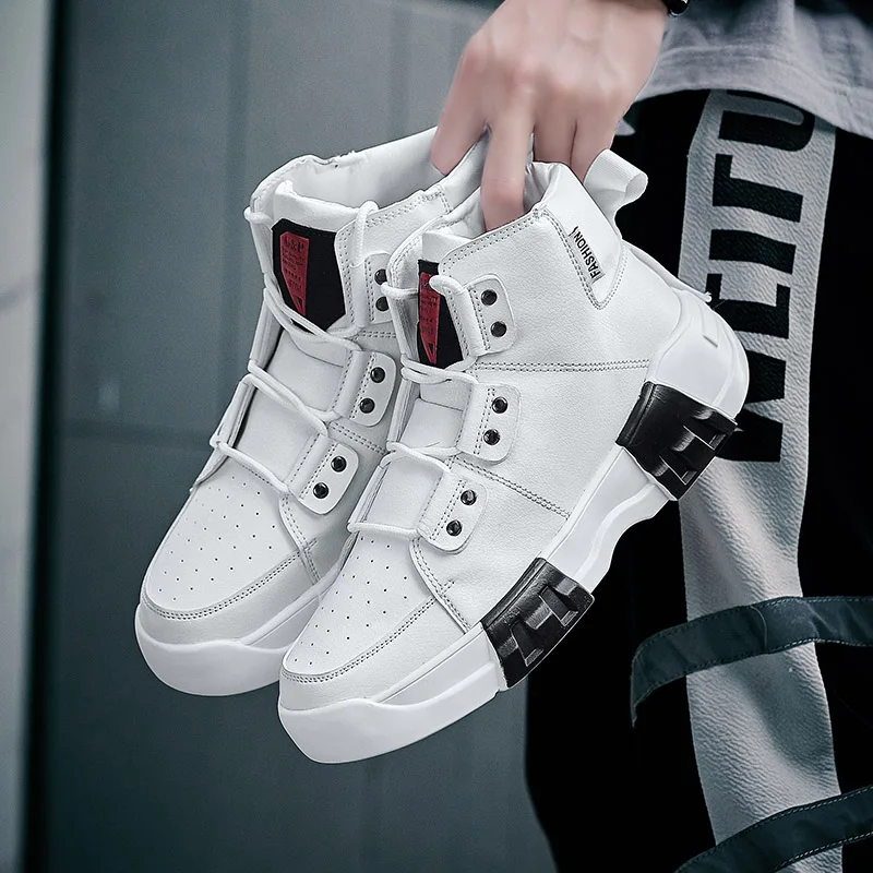 Высокие модные мужские кроссовки AREQW лидер продаж удобная мужская повседневная