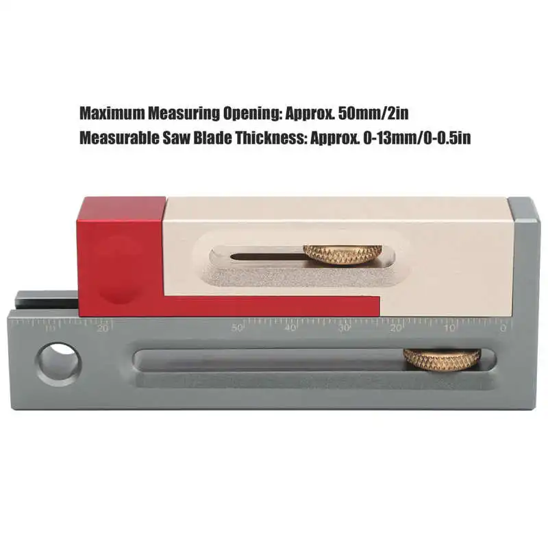 

Saw Slot Adjuster Table Saw Slot Adjuster Corrosion Resistance Sturdy Measuring for Woodworking