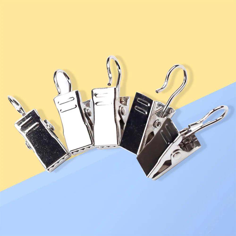 50 шт. небольшая занавеска клипы Крючки широкий плоский строка Вечерние огни