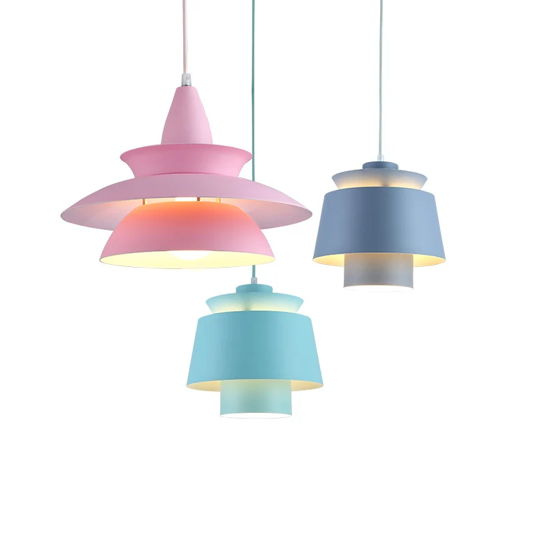 

Modern design led chandelier colorful umbrella restaurant living room bedroom led chandelier E27 indoor lighting lamps