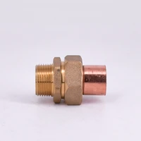 14 38 12 34 1 4 bsp male brass to copper solder cup connector end feed plumbing fitting coupler for air condition