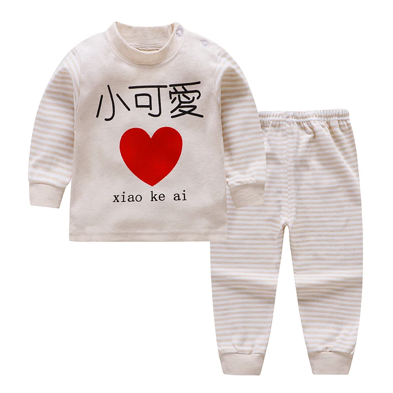 style 12 Новые детские пижамные комплекты для мальчиков и девочек Милая футболка с длинными рукавами и принтом из мультфильмов топы и штаны осенняя одежда для сна для малышей - Цвет: style 12