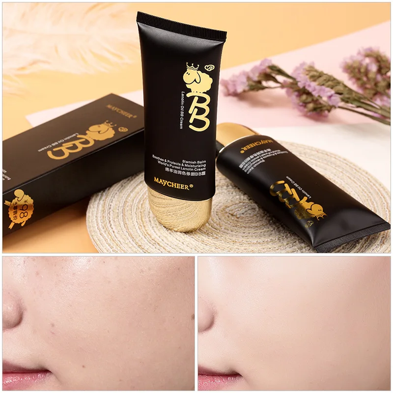 

Repairing BB Cream Moisturizing Nude Makeup Isolation Concealer Oil Control Waterproof Liquid Foundation Cosmetics TSLM1
