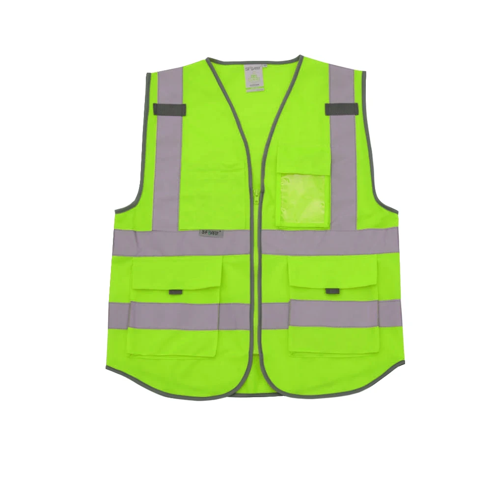 SFVest High Visibility Reflective Safety Vest Multi Pockets Workwear Security Working Clothes Waistcoat | Безопасность и защита