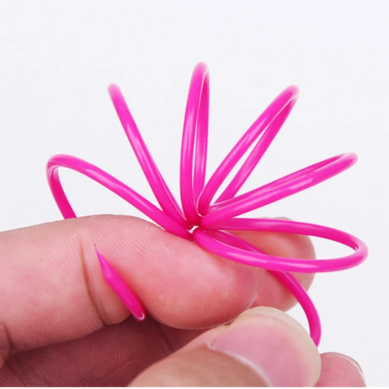 12pcs/lot Cat Spring Toy Colorful Plastic Training For Interacting With Pet Cats | Дом и сад