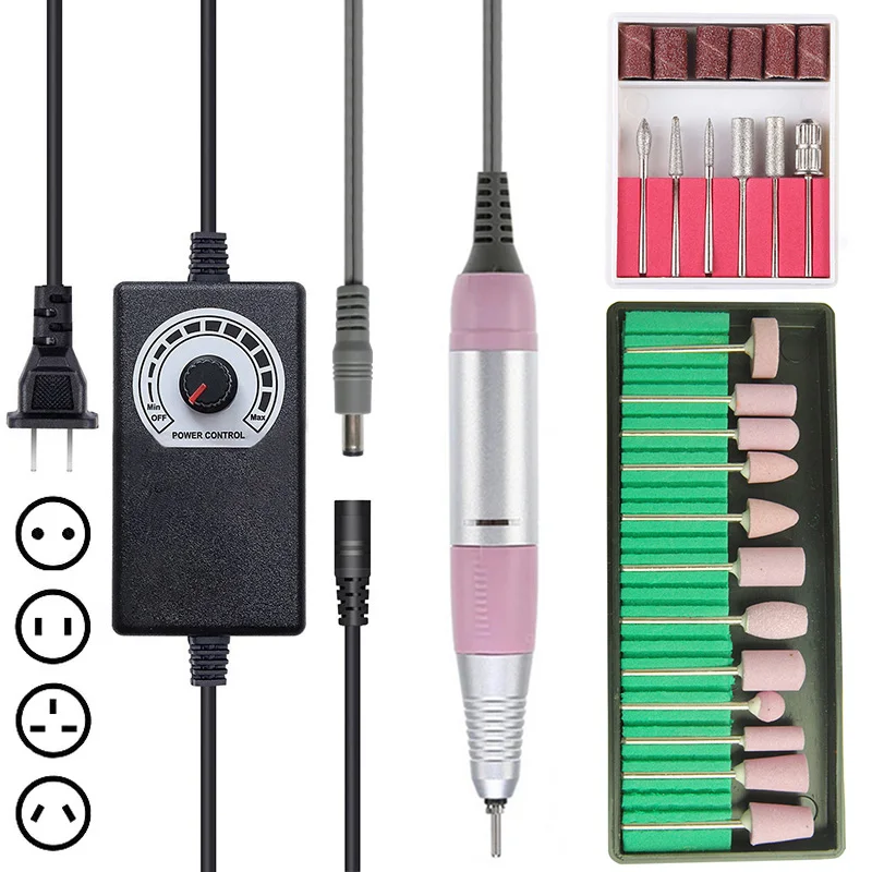 35000 об/мин Электрическая дрель для ногтей набор маникюрный станок ручка педикюра