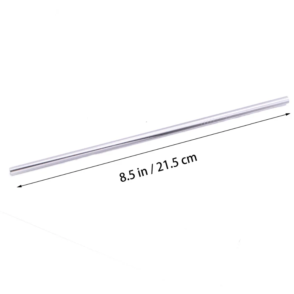 4 шт многоразовые металлические трубочки для питья цветная нержавеющая сталь