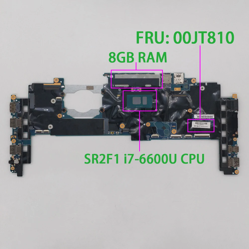 FRU: 00JT810 14282 2 м LRV1 MB 448.04p16.002m w I7 6600U CPU 8 Гб оперативной памяти для Lenovo ThinkPad X1 Йога