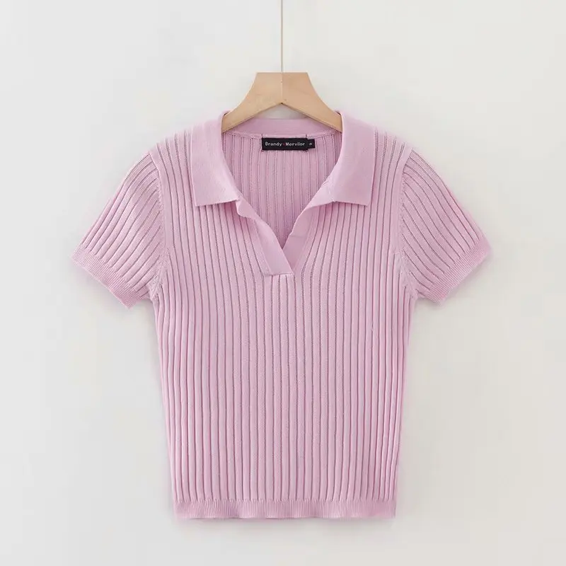 Женская винтажная укороченная футболка-поло белый укороченный топ с коротким