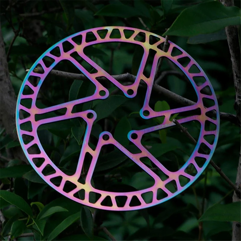 

Bike Brake Disc Steel 160mm Hollow Out Colorful MTB Mountain Bike Brake Disc Bicycle Accessories