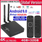 ТВ-приставка UGOOS AM6B Plus, Wi-Fi, 6 дюймов, Android 9,0, 4 + 32 ГБ, 2,4 ГГц