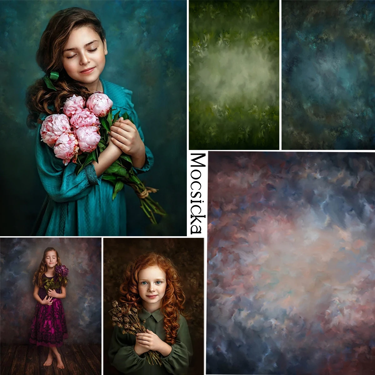 Фон для фотосъемки градиентный абстрактный фон портрет новорожденного малыша