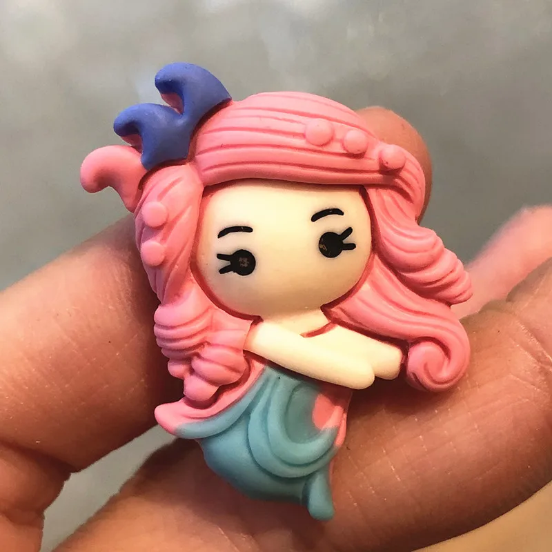 7 шт./компл. мультяшная плоская задняя крышка Белоснежка Ариэль Эльза Принцесса