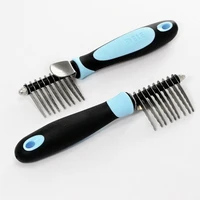 tangles and matted hair cutter rake remover comb grooming tool detangler brush shedding trimmer for dog cat pet safe edges