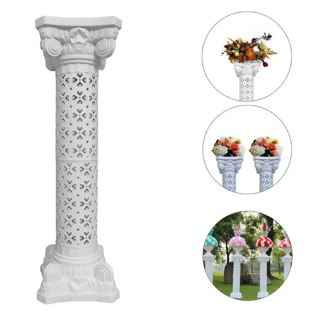 

1pc Wedding Decorative Plastic Roman Column & Flower Plate Decor
