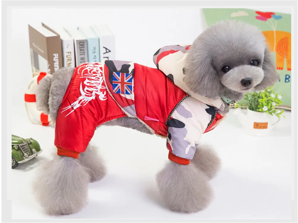 NEW Warm Winter Camouflage Dog Coat Jacket Winter Waterproof Pet Dog Clothes Fashion for Chihuahua Small Large Dogs XXL