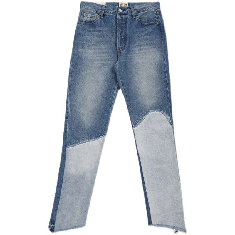 

Heavy work old patchwork trousers slim jeans men fall