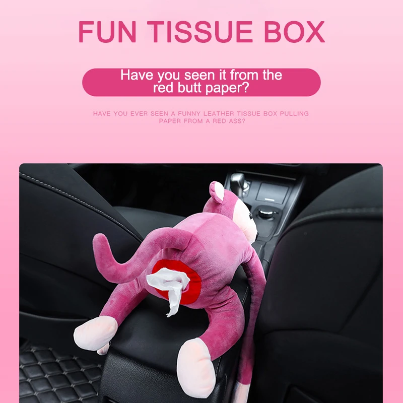 Автомобильный висящий платок чехол плюшевая коробка для салфеток Держатель