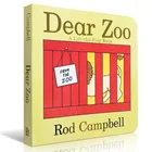 Детские Картонные Книги Уважаемый зоопарк английская доска для картин книги для детей Обучающие карточки с животными
