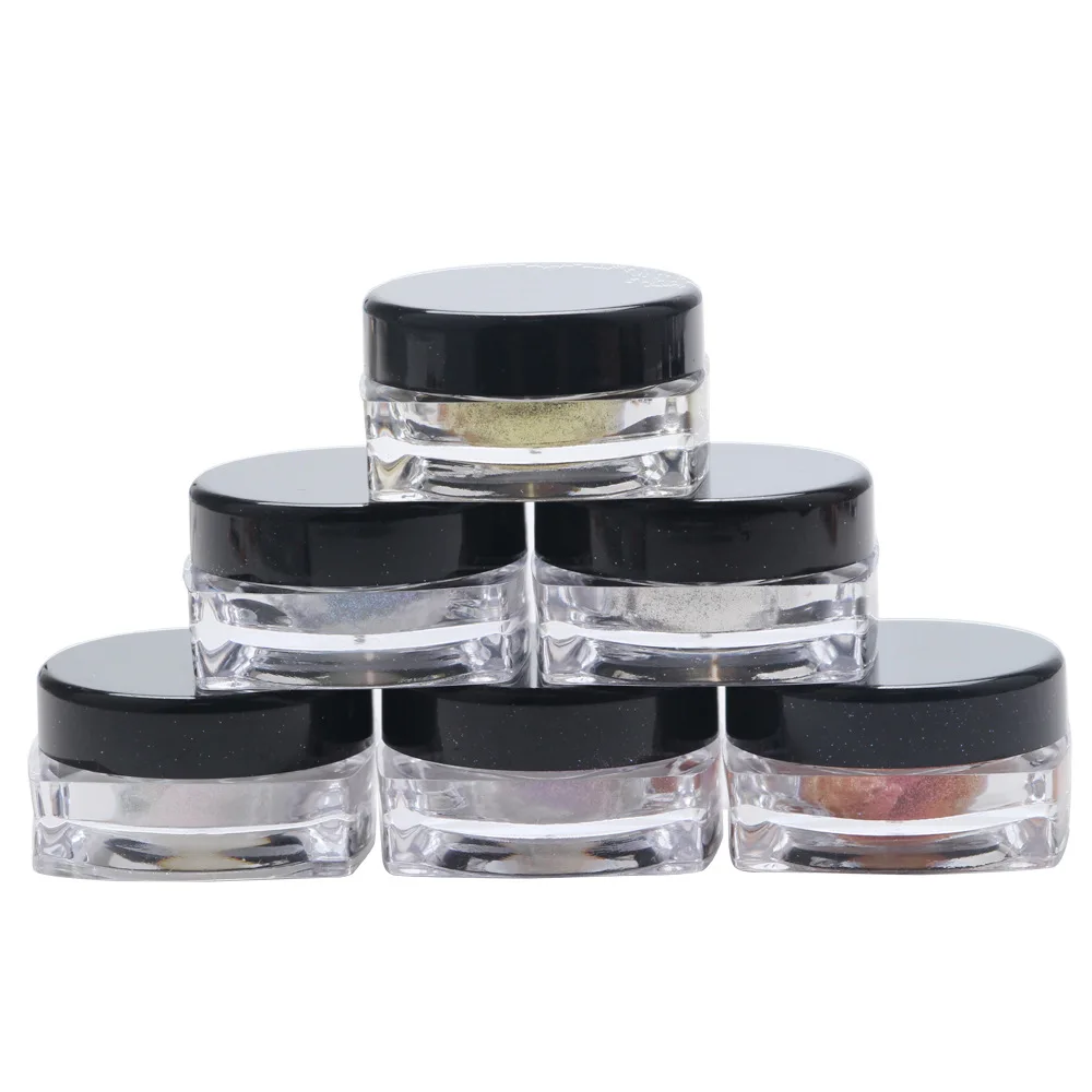 6 Bottles/set Magic Mirror Powder With Brush Ultrafine Aluminium Chrome Pigment Nail Glitters Sequins DIY Decoration Tools | Красота и