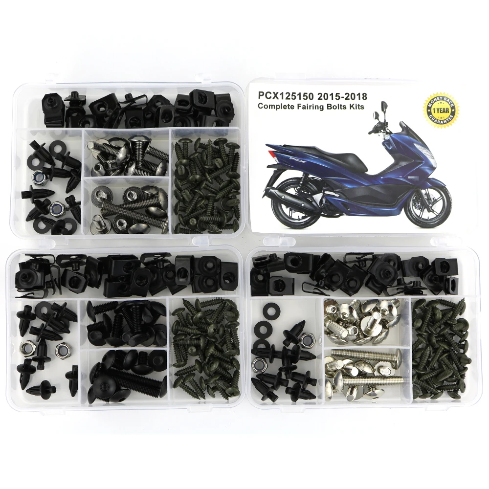 Полный Комплект болтов для Honda PCX125 PCX 150 2015 2016 2017 2018 винтовые клипсы гайки со